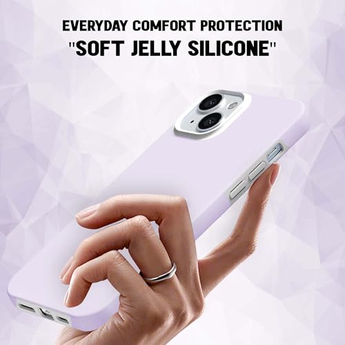 Image of Kratos Soft Silicone Case Cover Compatible with iPhone 14 - Everyday Comfort Protection, Wireless Magnetic Charging Case with Raised Edge Camera & Screen Protection, Shock-Resistant Design