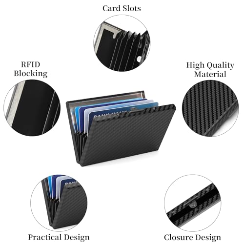 Image of RFID Stainless Steel Credit Card Wallet Slim Metal Business Card Holder for Women Men