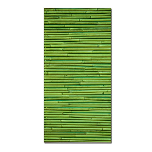 banjado Glas Magnettafel (50 x 100cm) - Magnetwand Glas - Magnetpinnwand als Memoboard - Pinnwand Magnettafel Küche, Büro, Kinderzimmer - Bambus Grün