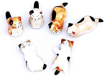Amazon 可愛い 動物ネコ 箸置き 卓上用品 おもちゃの装飾 6個セット 箸置き オンライン通販