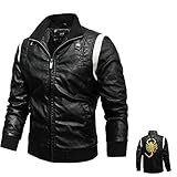 【Ocasión】: el diseño ajustado hace que sea fácil adaptarse a cualquier figura corporal para su uso diario. Esta chaqueta de piel sintética es adecuada para andar en motocicleta, trabajo diario, escuela, vacaciones, calle, etc. Puedes usarla en primavera, otoño e invierno.