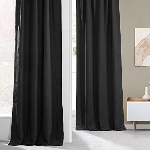 HPD Half Price Drapes Faux Linen Room Darkening Curtains - Image 3