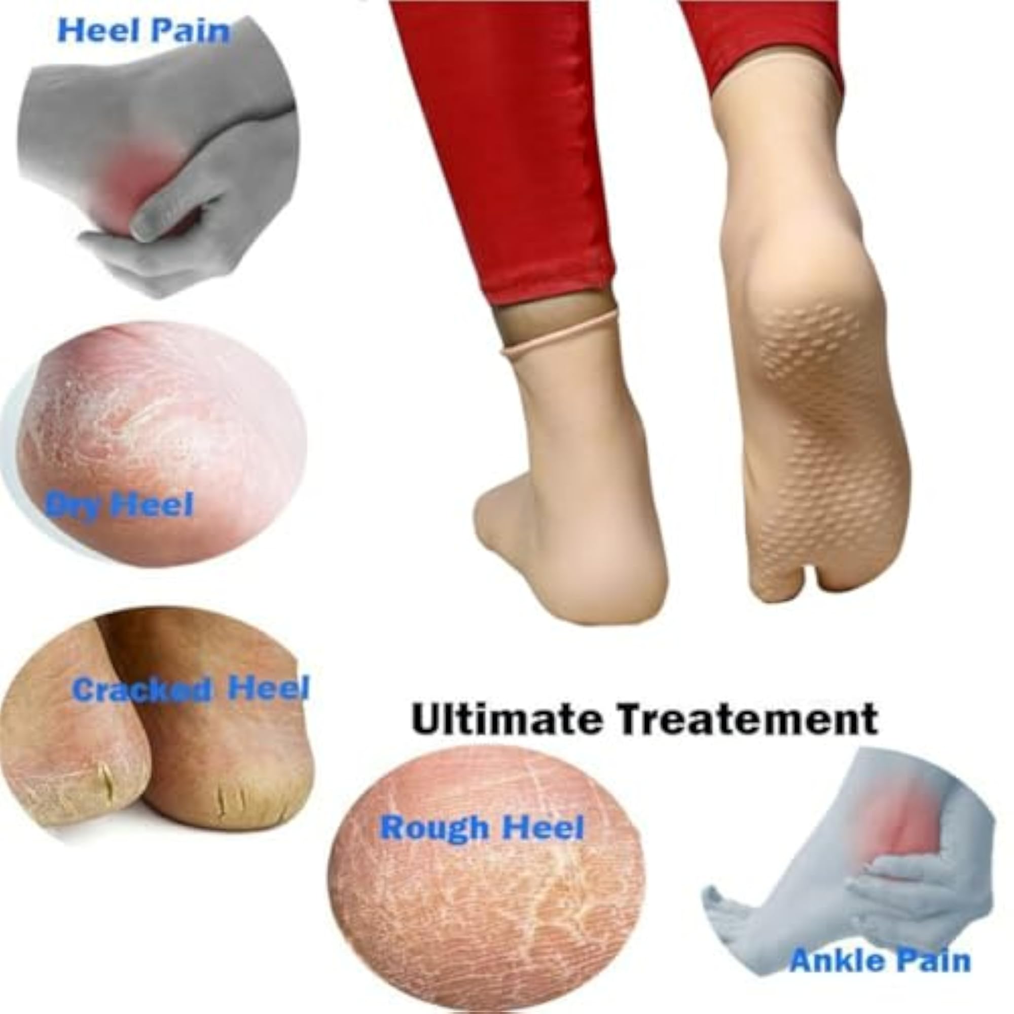 Cracked Heel Moisturizing Soft Gel Foot Care Socks