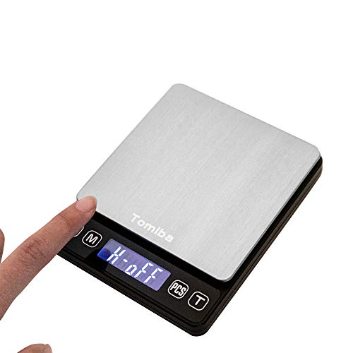 Tomiba Kitchen Scale 0.1G Small Digital Travel Food Mini Scale 3000G Auto Data-Hold #TOP6