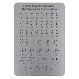 Apprentissage tactile avec points surélevés : le tableau de l'alphabet en braille dispose de points surélevés qui offrent une reconnaissance tactile pour une reconnaissance facile des lettres, ce qui le rend accessible pour les apprenants malvoyants dans divers environnements.
