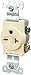 Eaton 1876A-SP-L Eagle A/C Receptacle - Ivory