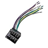 カーCD 16ピン ISOワイヤーハーネスアダプター セミトラック貨物ライナーインターナショナル用 フォルクスワーゲン Passatjetta Bora CDテールラインCDメスソケット車改造用品と互換性あり