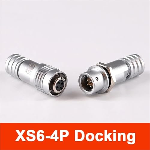 Minienchufe XS6-4PIN Docking conector rápido push-pull de 4 pines ángulo 6mm 2