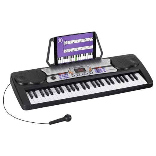 McGrey BK-5410 Keyboard Piano con 54 Tasti - Tastiera Elettronica Pianola con 100 Suoni, 100 Ritmi e l'auto-accompagnamento - Pianoforte Digitale Ideale per Principianti con Microfono