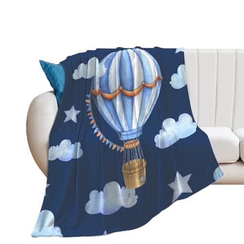 Couverture polaire montgolfière, le jeté de canapé idéal pour vos soirées cocooning - 2