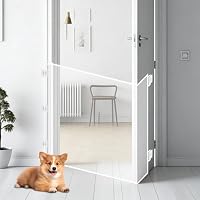 Treppenschutzgitter Ausziehbar, Bohrfreies Baby Absperrgitter Schutzgitter Treppe für Kinder, Katzen und Hunde, Geeignet für Küche, Treppe, Balkon & Schlafzimmer (Weiß, 150CM)