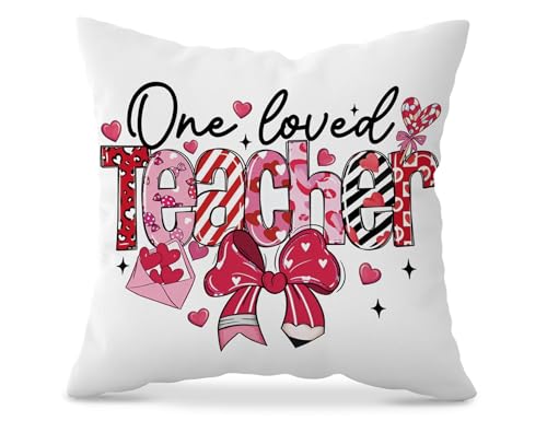 Product Image of the KDHTY Teacher Gifts Throw Pillow Covers 18x18,Positive Affirmations Throw Pillow Decorative Appreciation Gifts, Thank You Gift Pillow Cover,Cushion Cover for Sofa Bed Chair Car