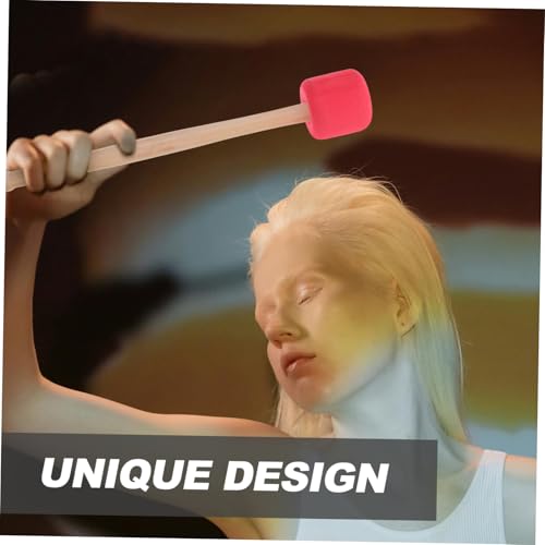 Baquetas de madera antideslizantes con diseño ergonómico para tocar bombos y instrumentos de percusión, mallet para presentaciones atractivas miniatura 5
