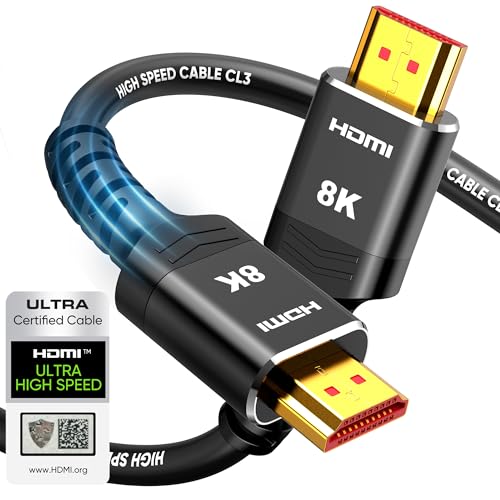 HDMI 2.1 Cable, Highwings 10K 8K 4K 240Hz 144Hz 120Hz HDMI 2.1 Cord Ultra High Speed 48Gbps...