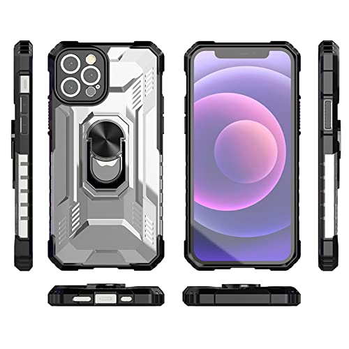 Coque iPhone 12 Pro Max antichoc robuste rouge avec support béquille - 6