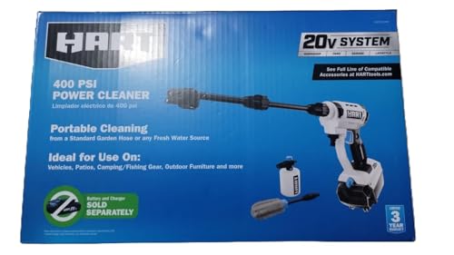 HART 20-Volt Cordless Pressurized Vehicle Cleaner Portable Cleaning