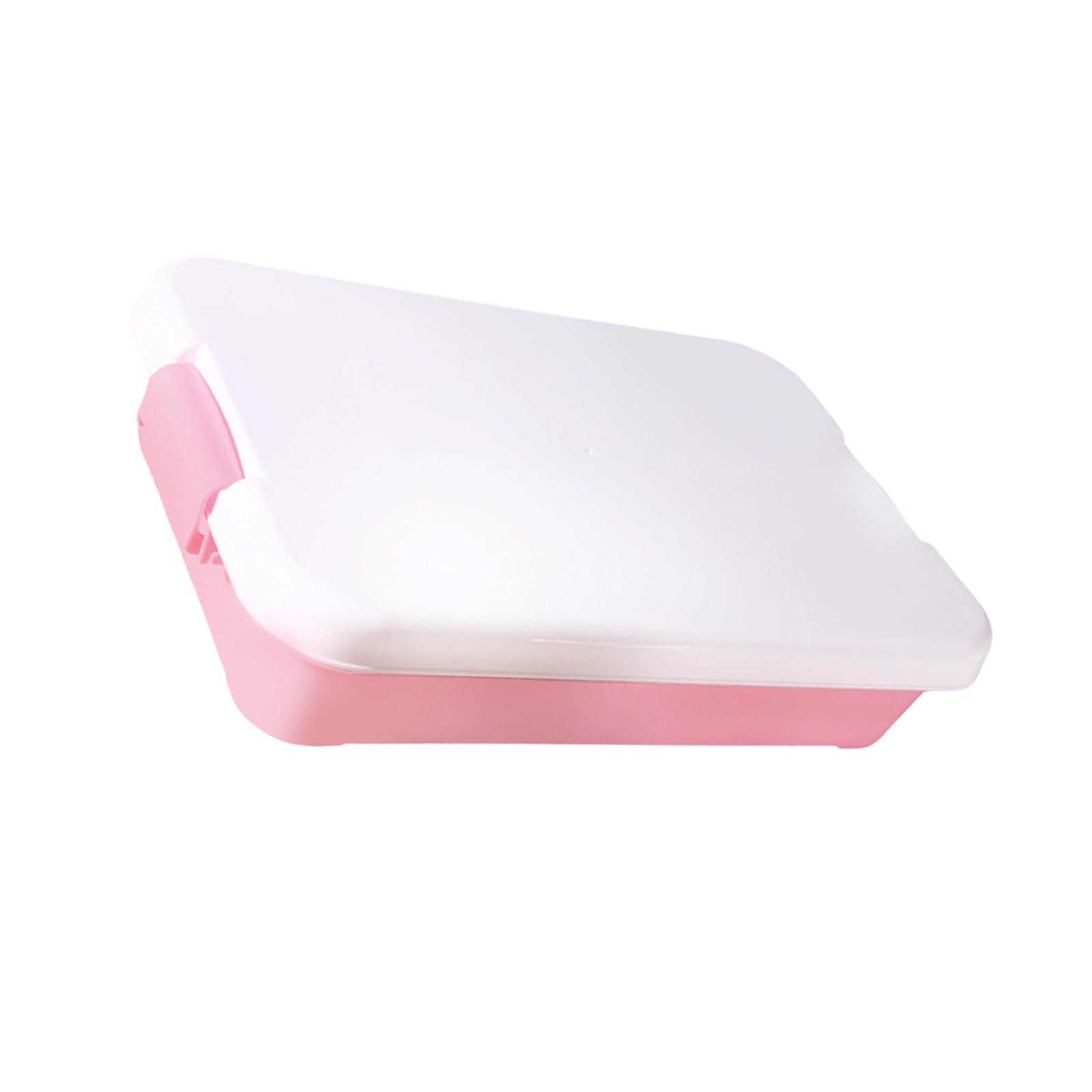 Bac à sable portable en plastique et boîte de rangement pour jouets avec couvercle – Durable et léger – Récipient de jeu pour enfants, utilisation en intérieur/extérieur