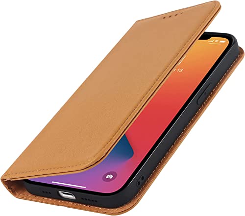 Étui iPhone 13 en cuir véritable marron de style premium - 2
