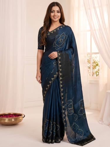 Nayanthara Trends satin silk saree – image 2