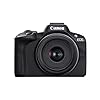 Canon EOS R50 Mirrorless Camera RF-S18-45mm F4.5-6.3 is STM Lens Kit, 24.2 Megapixel CMOS (APS-C) Sensor, 4K Video, Hybrid Camera, Photo and Video, Vlogging, Content Creator, RF Mount, Black