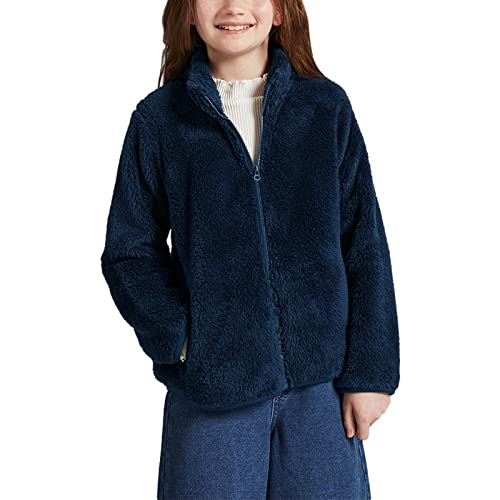 Kids Boys Fleece Full-Zip Jacket Lightweight Coat Sweatshirt Top for 3-12 Years