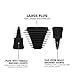 Hemper Plugs + Caps | Universal Cleaning Plugs for Glass Water Pipes and More | Fits Male & Female Joints | Leak-Proof Seal | Hassle-Free Cleaning | Durable, Reusable & Easy to Use - (Black)