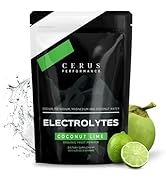 Cerus Performance Electrolyte Powder – Coconut Lime Flavor, 30 Servings, Zero Sugar, Coconut Wate...