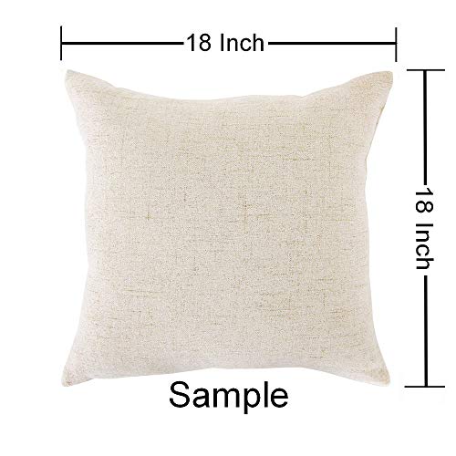Moslion Dandelion Pillows Summer Nature Wild Botanical Dandelion Blossom In Wind Sky Air Green White Throw Pillow Cover Decorative Square Cushion Accent Cotton Linen Home Pillow Case 18X18 Inch #TOP5