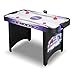 Hathaway Hat Trick 4-Ft Air Hockey Table for Kids and Adults with Electronic and Manual Scoring, Leg Levelers