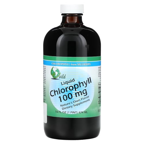 World Organic Liquid Chlorophyll, Unflavored, 100 mg, 473 ml