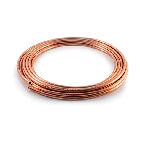 Copper Tube Pipe Coiled Flexible Microbore for Water/Gas/Plumbing & DIY Installations (8mm, 2 Metres) Cover