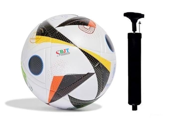 Image of Football for All Ages Suited for The Grass Fields | PU | Suitable for Grass |Practice Ball | Soccer Ball | for Men /Women | Football Size - 5 (World Cup 2024 Ero with Pump-01)