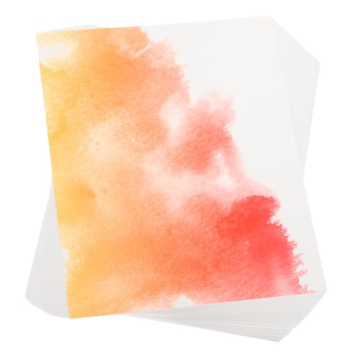 Papier aquarelle coton 140lb PATIKIL 50 feuilles 9x12 pouces grain naturel