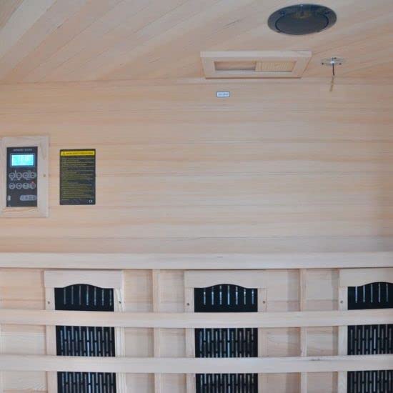 Bagno Italia Sauna Infrarossi da 150x89x84 cm altezza 190 cm 4 posti radio ionizzatore e cromoterapia inclusi l