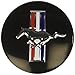 4pcs D028 56.5mm Emblem Badge Sticker Wheel Hub Caps Centre Cover Black Ford Mustang Cobra Jet Shelby