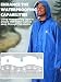 ANYOO Wasserdicht Regenmantel Radfahren Regen Poncho Portable Leichte Regenjacke Mit Kapuze Fahrrad Compact Regen Cape Wiederverwendbare Unisex für Backpacking Camping Outdoors,Blau,Einheitsgröße