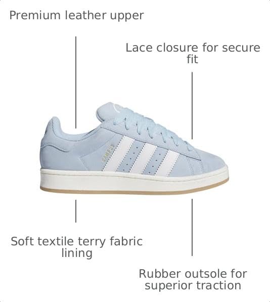 Image of adidas Mens Campus 00S Lace Up Sneakers Shoes Casual - Blue - Size 12 M