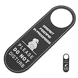 Letrero de puerta de no molestar para enfermería: el letrero de puerta con percha tiene una apariencia simple y , un y simple, adecuado para la mayoría de las puertas de las habitaciones, letrero de puerta de no molestar