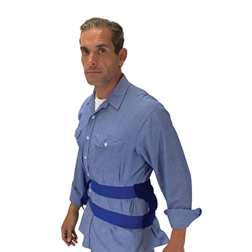 Hot & Cold Therapy Pack- Spine & Back - Natural & Reusable Heating Pad - by SensaCare (Blue Corduroy)
