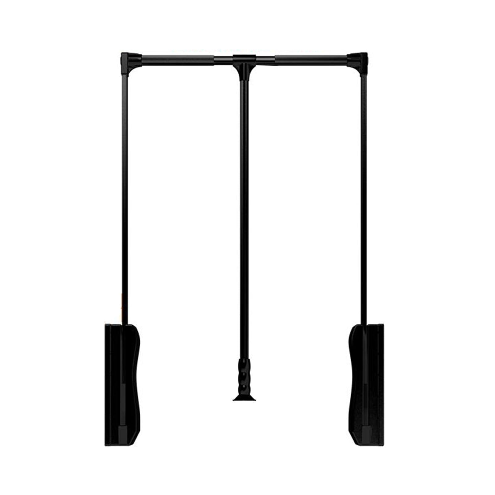 GTHTUHFD Adjustable Pull Down Closet Rod, 520-1250Mm Clothes Hanger Rail, Wardrobe Organizer With Soft Return, Heavy-Duty 15Kg Capacity, Space-Saving Solution Brown-700-930mm