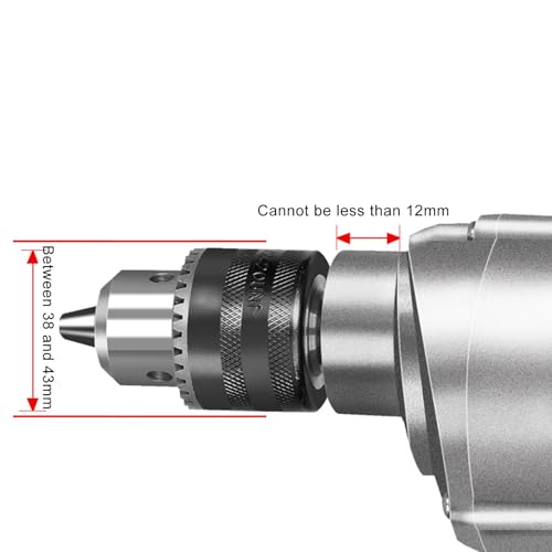 Ejoyous Vierkantbohrer Adapter, Quadratisch Löcher Bohrmaschine Adapter Halterung Vierkantbohrer Bohrständer, für 38mm-43mm Tischbohrmaschine Handbohrmaschine Präzises Bohren