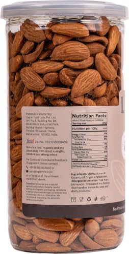 Image of Lagom Mamra Almonds 1 kg | Premium Afghan Mamra Badam | Medium Sized, Rich & Naturally Nutty | No Added Preservatives | Vegan, Gluten Free, Non-GMO