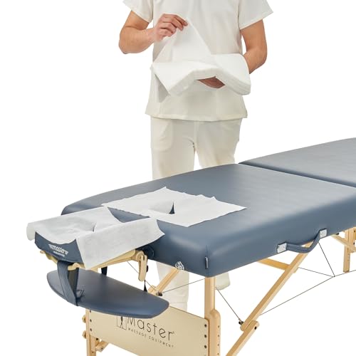 Image of Master Massage Disposable Breathing Space Cover (pack Of 100) for Massage Table, white