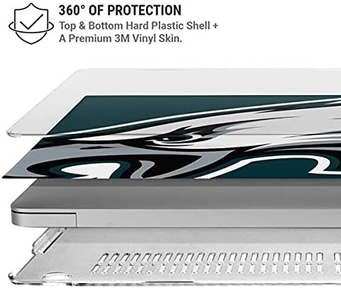 Skinit Case + Skin Compatible with MacBook Air 13in M1 (2021) - Officially Licensed NFL Philadelphia Eagles Large Logo Design