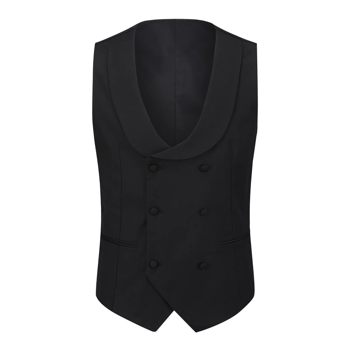 YOUTHUP Abito da Smoking da Uomo in 3 Pezzi con Revers a Lancia a 1 Bottone (Gilet e Pantaloni Blazer)