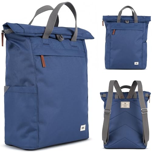 ORI LONDON Rolltop Backpack - The Finchley Burnt Blue