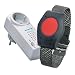 Produktbild ELDAT RS16: Mobiler Hausnotruf mit wasserdichtem Notrufarmband für die häusliche Pflege; Funk Notrufsystem mit Notruf Armband; Notrufknopf für Senioren; Pflegeruf Set mit Quittierungsfunktion