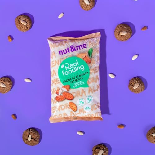 Mandelmehl 1 kg nut&me | Gemahlene Blanchierte Mandeln | Geeignet für ketogene Diäten | Glutenfrei | Vegan | Hoher Proteingehalt | Extrafein | Ideal zum Backen |