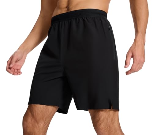 SNOWTEN Short masculino para corrida de 17,78 cm – leve, secagem rápida, academia, esportes, tênis,