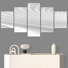 SIGNWIN 5 Panel Canvas Wall Art Modern Art...